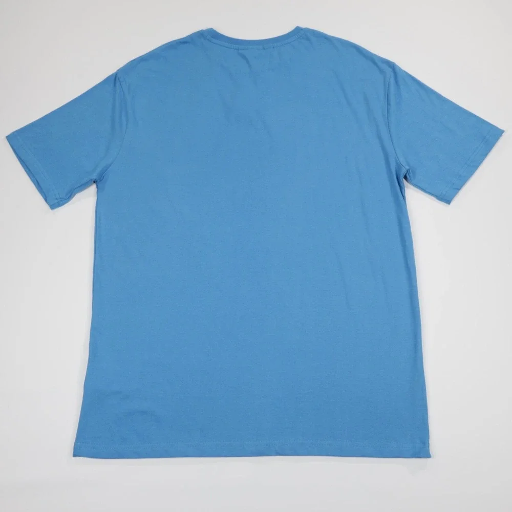 Eleven Paris Men's‎ Crew Neck Graphic T-Shirt Blue Short Sleeve Cotton Size M